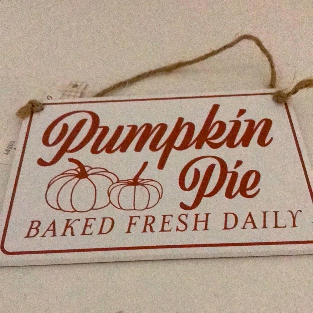Sign Pumpkin Pie Reversible Sign NEW ITEM FINAL SALE